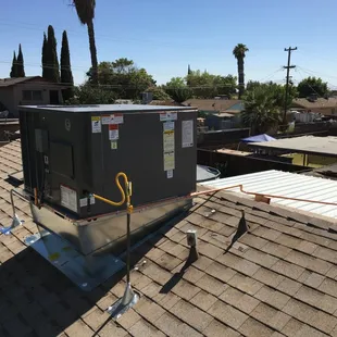 Customer had a cooler, upgraded to a New 3 ton Rheem 14 seer package unit.