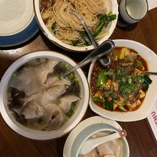 Mild Sesame-Peanut Noodles with Crispy Pork