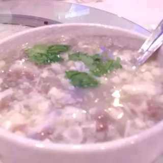 West Lake Beef Soup (Egg White, Tofu, and Minced Beef Soup)