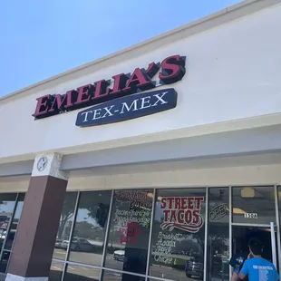 the front of the store