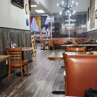 the inside of the restaurant