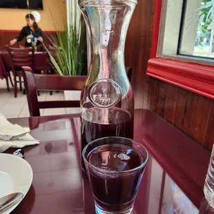 Chicha morada was delicious! Get the carafe!!!!