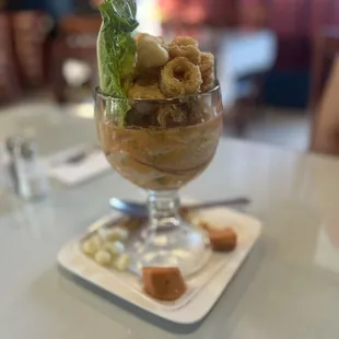 The Copa Borracha seafood option.