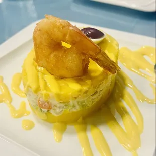 Casa de pollo con Camaron appetizer