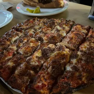 Bar area, salad very good, pizza good!