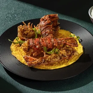 Black Bean Sauce Lobster with Egg