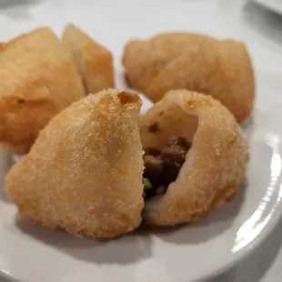 a plate of fried food