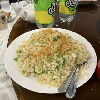 Egg White Fried Rice with Dried Scallop