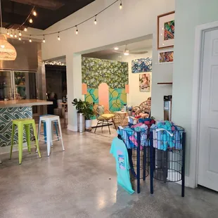 the inside of the restaurant