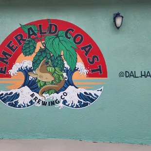 a sign for emerald coast brewing