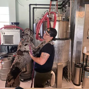 Shannon one of the owners and her baby Ariel