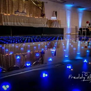 Our amazing dance floor and stage