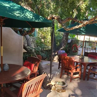 Outdoor dining area