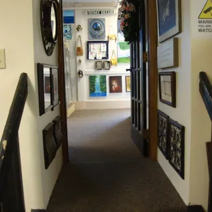 Steps leading to 2nd, step-up level - mostly art, crafts, &amp; repro items.