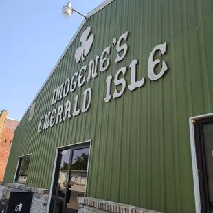 the front of the building