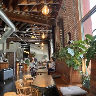 the interior of a coffee shop