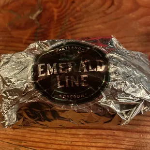 The details.... Asked for tin foil for leftovers and she labeled it -
