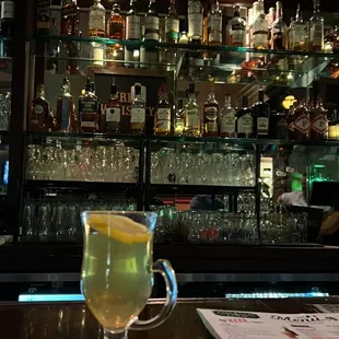 Hot toddy at the bar