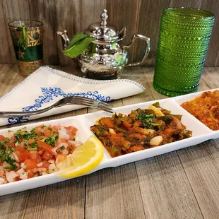 a plate of food