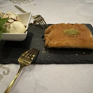 Knafa dessert...my mouth has rarely been so happy!