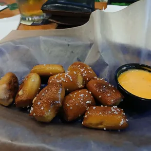 Pretzel bites were good.