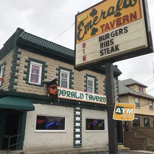 the front of the restaurant