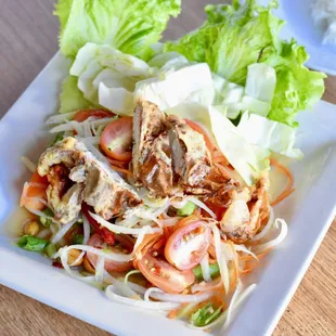 Soft Shell Crab Papaya Salad