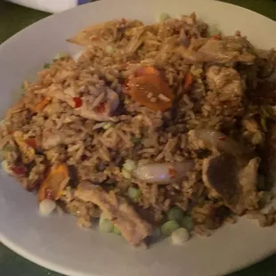 Spicy pork fried rice