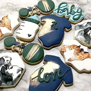 Baby Shower themed cookies