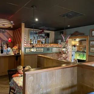the interior of a restaurant