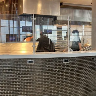 a man working in a restaurant