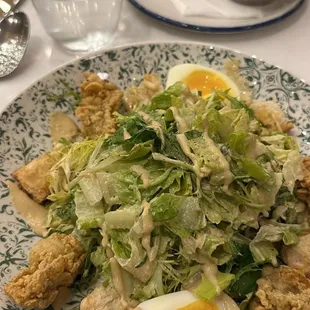 Fried Oyster Caesar Salad