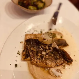 Sea Bass that was on the special menu! Excellent and full of flavor