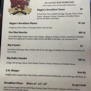 Breakfast Menu 12.24.24