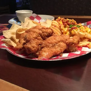 food, fish and chips