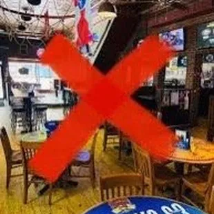 The full front area that was empty at our time of arrival except the long giant table in the middle, which had my friends at to celebrate