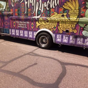 a colorful food truck