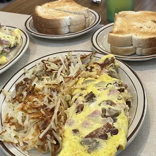 All Meat Lovers Omelette... full of toppings!