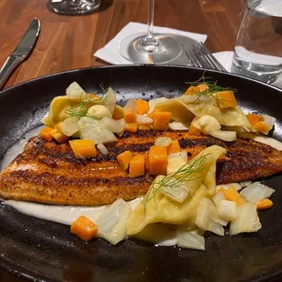 Blackened Ruby Red Trout