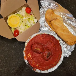 Spaghetti and Meatballs Dinner