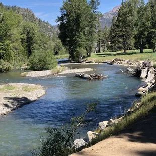 At the start of the trail