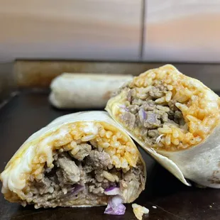 Steak burrito