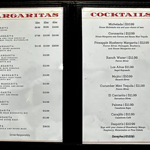 Beverage Menu (1 of 2)