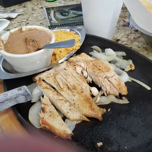 Chicken fajitas