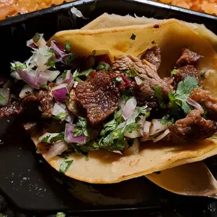 beef jerky steak and onions.