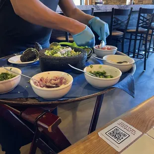 Table side guacamole