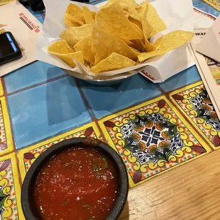 Chips and salsa (they brought more when we asked)