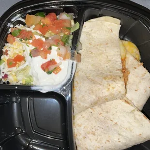 Quesadilla with pulled chicken