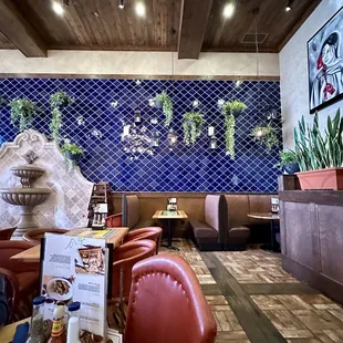 Interior of restaurant