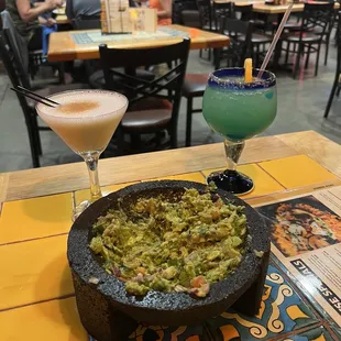 Holy guacamole, blue margarita, horchatini